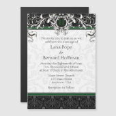 Einladung zur magnetischen Hochzeitsfeier (Vorne/Hinten)