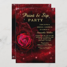 Einladung zur Malerei und Brautdusche