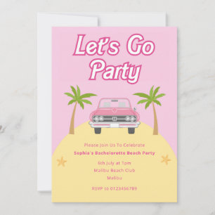 Einladung zur Malibu-Strandparty