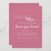 Einladung zur Mama-to-Baby-Dusche (Vorne/Hinten)