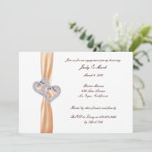 Einladung zur Mandarine für Herzbezug (Stehend Vorderseite)