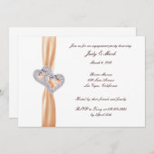 Einladung zur Mandarine für Herzbezug (Vorne/Hinten)