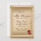 Einladung zur Manuskriptorin-Einladung (Vorderseite)