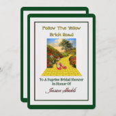 Einladung zur maßgeschneiderten Brautdusche (Vorne/Hinten)