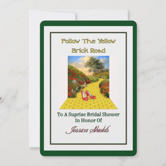 Einladung zur maßgeschneiderten Brautdusche (Vorderseite)