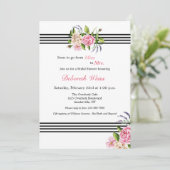 Einladung zur maßgeschneiderten Bridal-Dusche (Stehend Vorderseite)