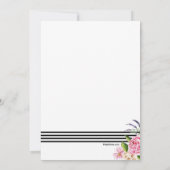 Einladung zur maßgeschneiderten Bridal-Dusche (Rückseite)