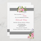 Einladung zur maßgeschneiderten Bridal-Dusche (Vorne/Hinten)