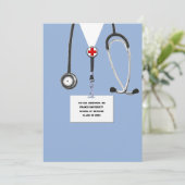 Einladung zur Medical School Graduation Party (Stehend Vorderseite)