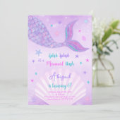 Einladung zur Meerwasserfarbe (Stehend Vorderseite)