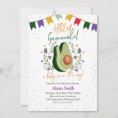 Einladung zur mexikanischen Babydusche "Heiliger G (Vorderseite)