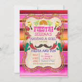 Einladung zur mexikanischen Fiesta Babydusche (Vorderseite)