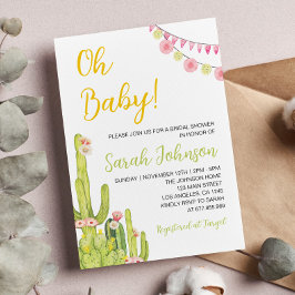 Einladung zur mexikanischen Fiesta Babydusche