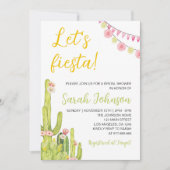 Einladung zur mexikanischen Fiesta Babydusche (Vorderseite)