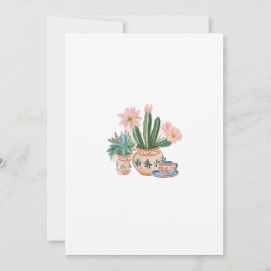 Einladung zur mexikanischen Fiesta Bridal Dusche (Rückseite)