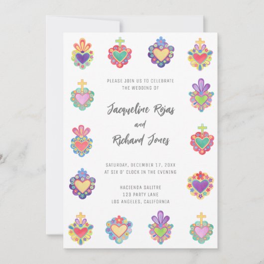 Einladung zur mexikanischen Hochzeit (Vorderseite)