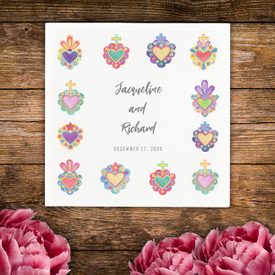 Einladung zur mexikanischen Hochzeit Serviette