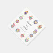 Einladung zur mexikanischen Hochzeit Serviette (Ecke)
