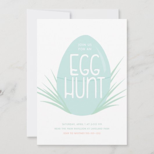 Einladung zur Minimal Ostereierjagd (Vorderseite)