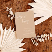 Einladung zur Minimalistischen Babydusche | Gender