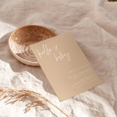 Einladung zur Minimalistischen Babydusche | Gender