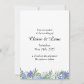 Einladung zur Minimalistischen Blumenhochzeit (Vorderseite)