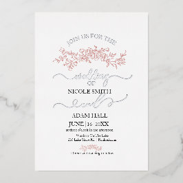 Einladung zur Minimalistischen Blumenhochzeit | El