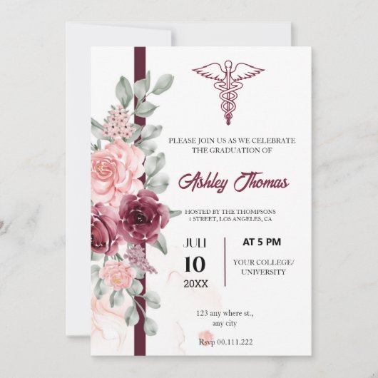 Einladung zur Minimalistischen Florentiner RN-Absc (Vorderseite)