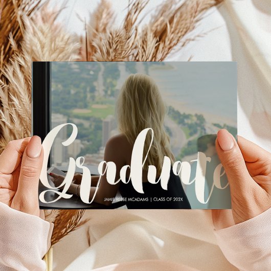 Einladung zur Minimalistischen Foto Graduation Par