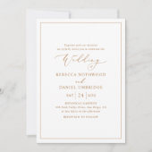 Einladung zur Minimalistischen Goldhochzeit (Vorderseite)