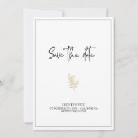 Einladung zur Minimalistischen Goldhochzeit