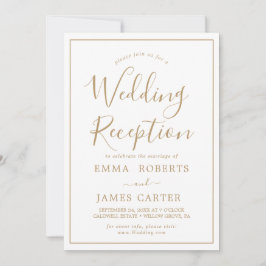 Einladung zur Minimalistischen Goldhochzeit