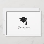 Einladung zur Minimalistischen Graduationspartei (Vorderseite)