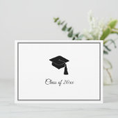 Einladung zur Minimalistischen Graduationspartei (Stehend Vorderseite)