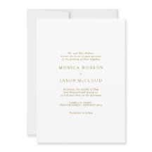 Einladung zur Minimalistischen Hochzeit