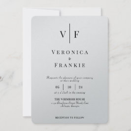 Einladung zur Minimalistischen Hochzeit | Einfache