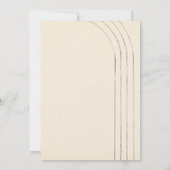 Einladung zur Minimalistischen Hochzeit von Elfenb (Rückseite)