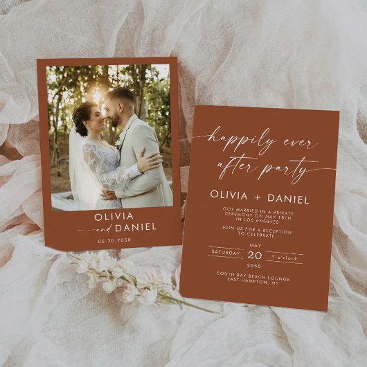 Einladung zur Minimalistischen Hochzeitsfeier