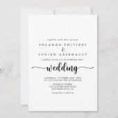 Einladung zur Minimalistischen Kalligrafie (Vorderseite)