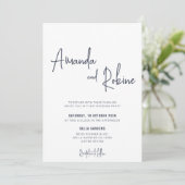 Einladung zur Minimalistischen Kalligrafie (Stehend Vorderseite)