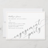 Einladung zur Minimalistischen Kalligraphie-Engage (Vorderseite)