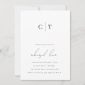 Einladung zur Minimalistischen Monogramm-Probe (Vorderseite)