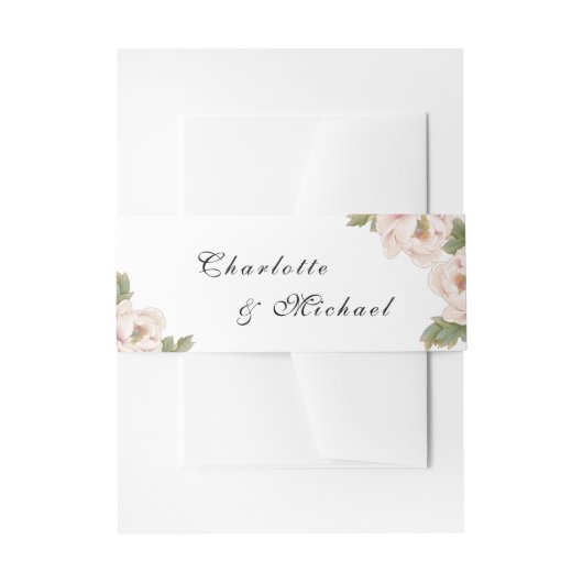 Einladung zur Minimalistischen Monogramm-Sitzung Einladungsbanderole (Vorderseite Beispiel)