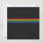 Einladung zur Minimalistischen Rainbow-Hochzeit (Rückseite)