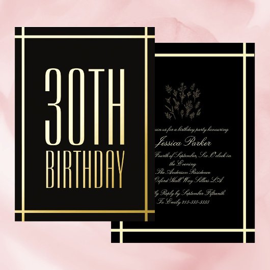 Einladung zur Minimalistischen Schwarzen Fohle