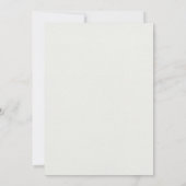 Einladung zur Minimalistischen White Graduation Pa (Rückseite)