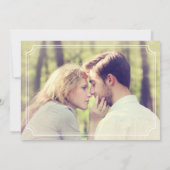 Einladung zur "Mint & White Whimsical Engagement P (Rückseite)