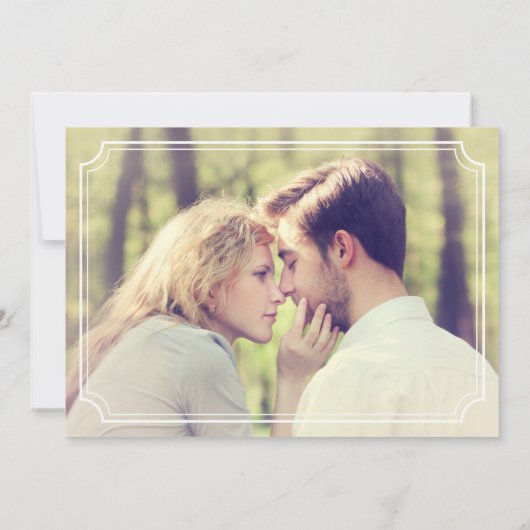 Einladung zur "Mint & White Whimsical Engagement P (Rückseite)