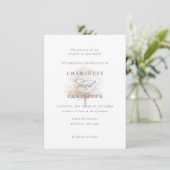 Einladung zur Misty tree-Hochzeit (Stehend Vorderseite)