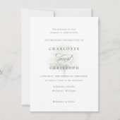 Einladung zur Misty tree-Hochzeit (Vorderseite)